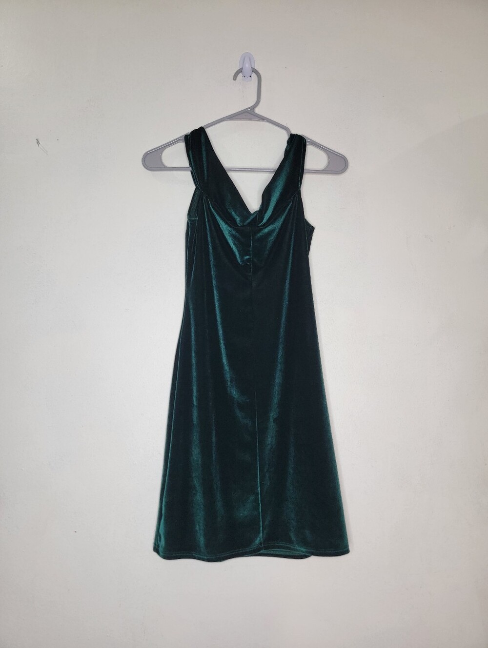 Urban Outfitters Deep Emerald Velvet Midi Dress